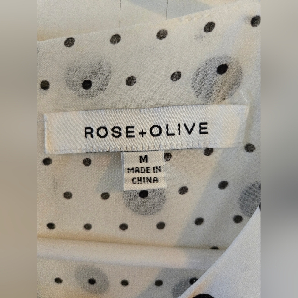 NWOT | Rose + Olive | Sheer Two Layer Sleeveless Blouse | M | - Picture 6 of 8